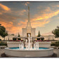 Denver Temple Evening Fountain