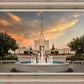 Denver Temple Evening Fountain