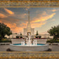 Denver Temple Evening Fountain