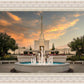 Denver Temple Evening Fountain