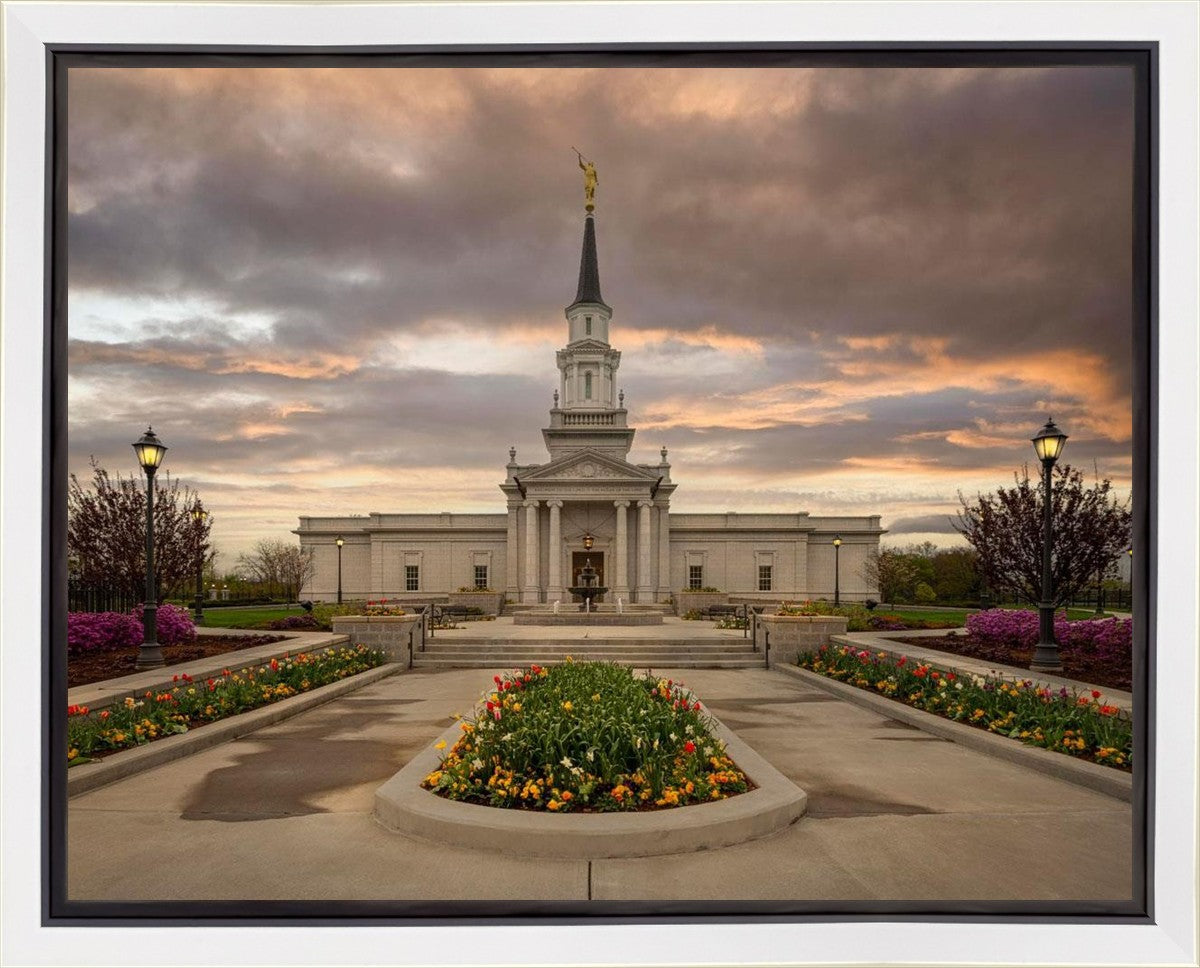 Hartford Temple Spring Storms Gallery Wrap