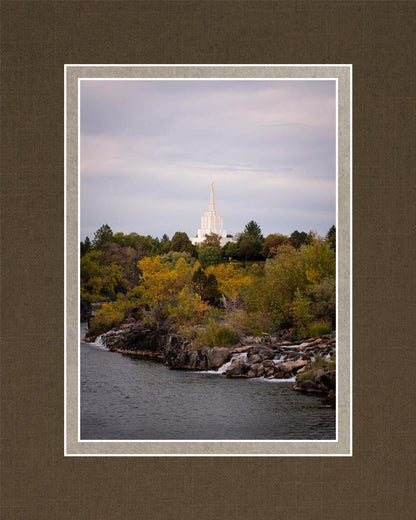 Idaho Falls Temple Colorful Snake River