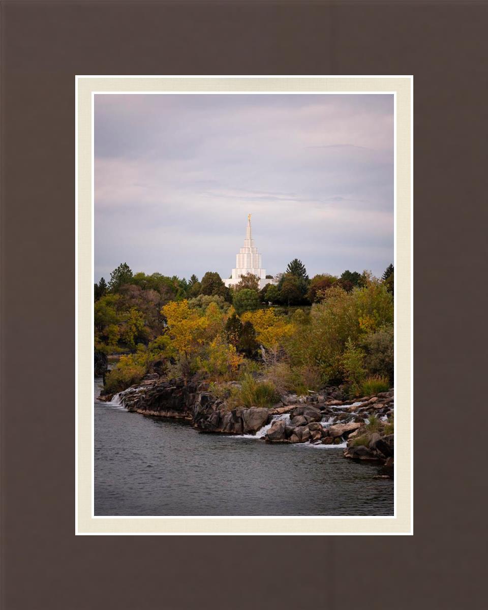 Idaho Falls Temple Colorful Snake River