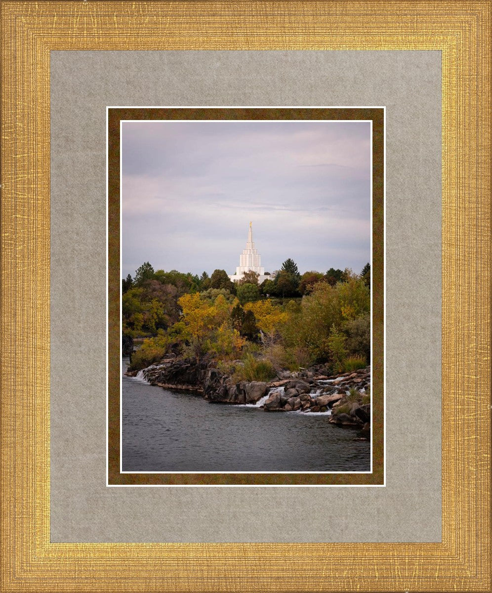 Idaho Falls Temple Colorful Snake River