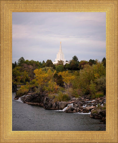 Idaho Falls Temple Colorful Snake River