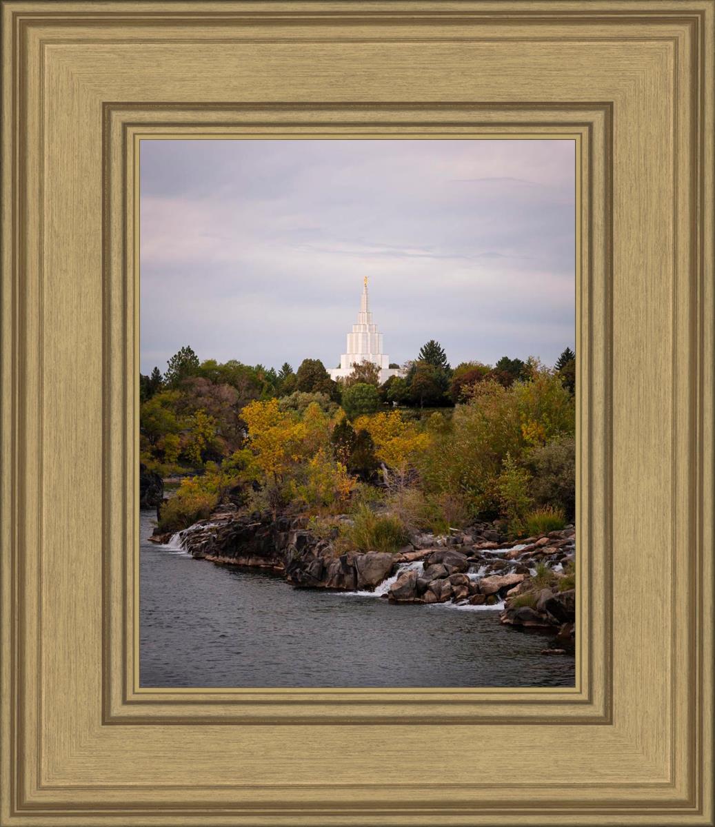 Idaho Falls Temple Colorful Snake River
