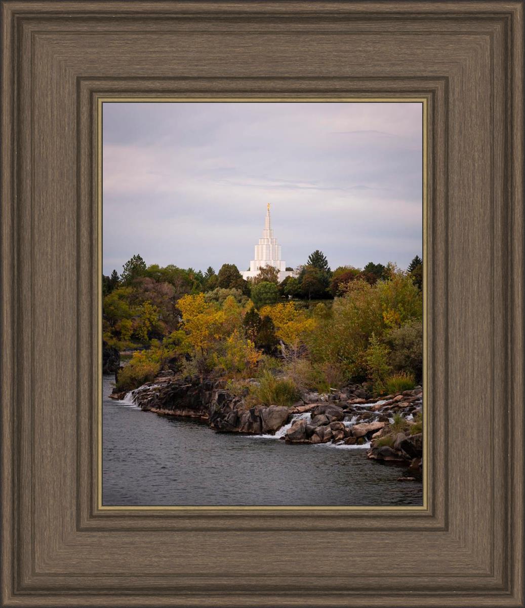 Idaho Falls Temple Colorful Snake River
