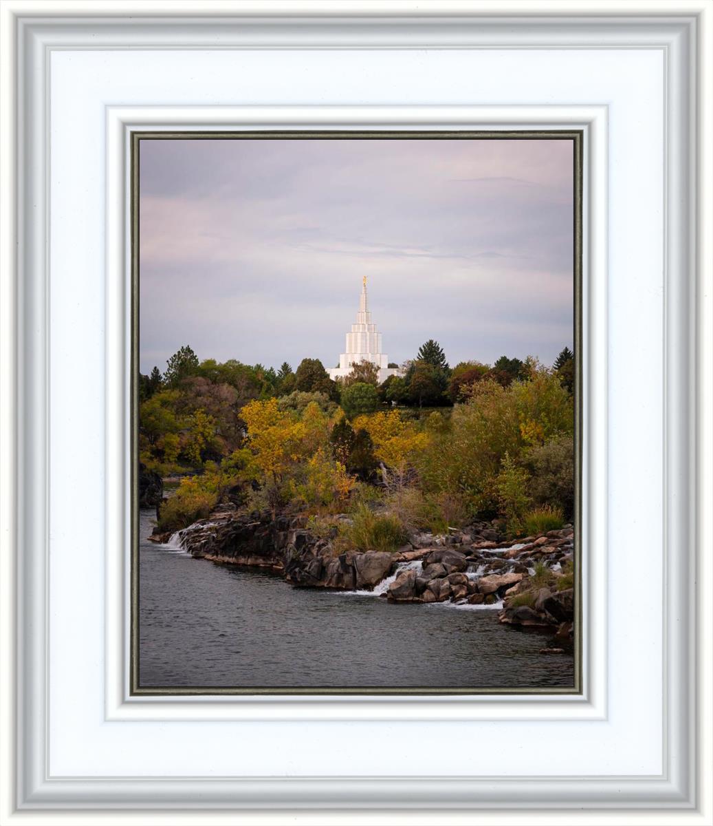 Idaho Falls Temple Colorful Snake River