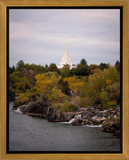 Idaho Falls Temple Colorful Snake River