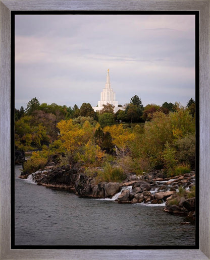 Idaho Falls Temple Colorful Snake River