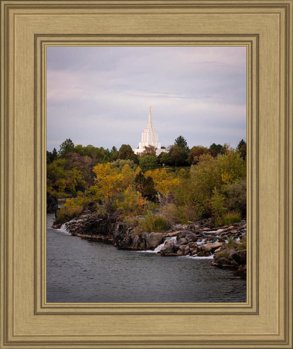 Idaho Falls Temple Colorful Snake River