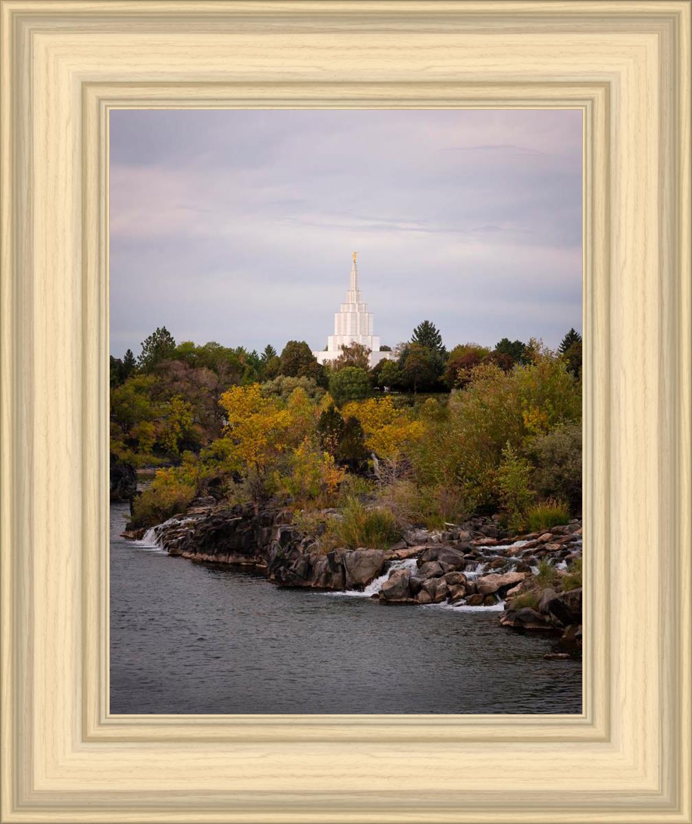 Idaho Falls Temple Colorful Snake River