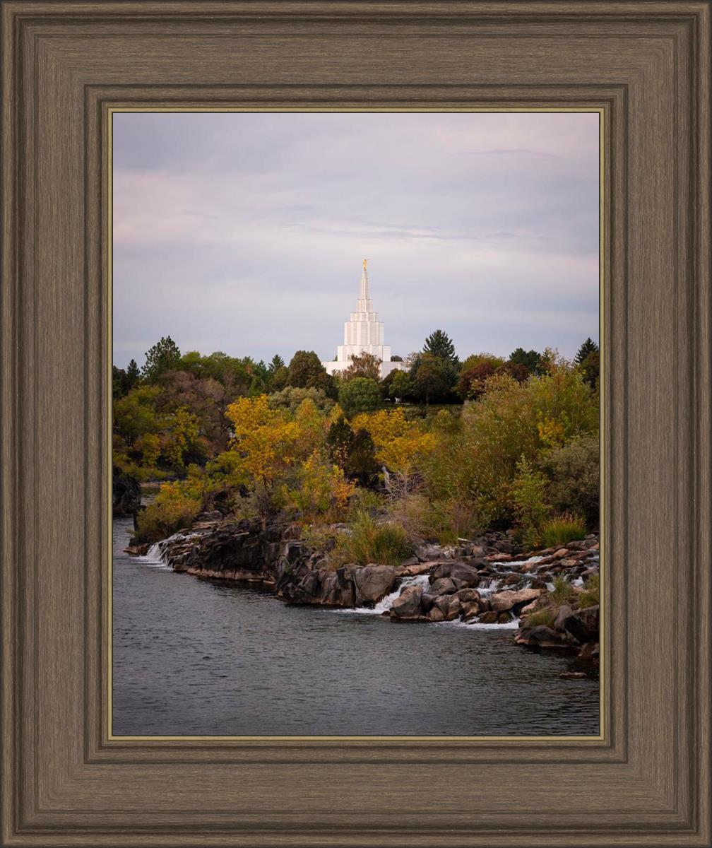 Idaho Falls Temple Colorful Snake River