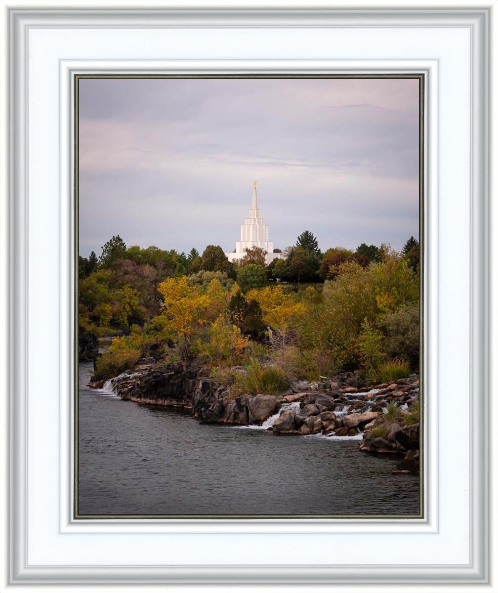 Idaho Falls Temple Colorful Snake River