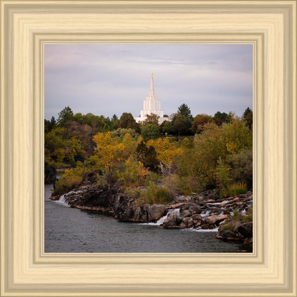 Idaho Falls Temple Colorful Snake River