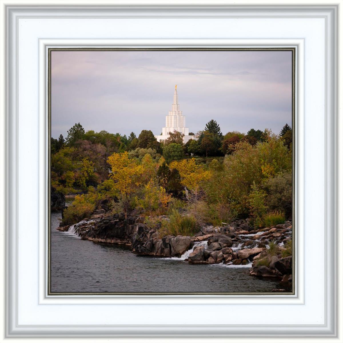 Idaho Falls Temple Colorful Snake River