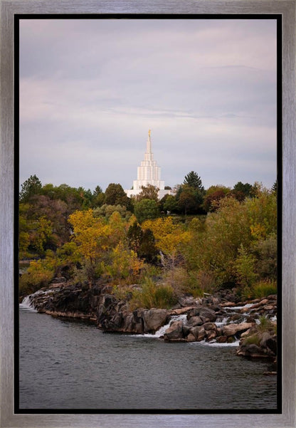 Idaho Falls Temple Colorful Snake River