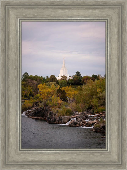 Idaho Falls Temple Colorful Snake River
