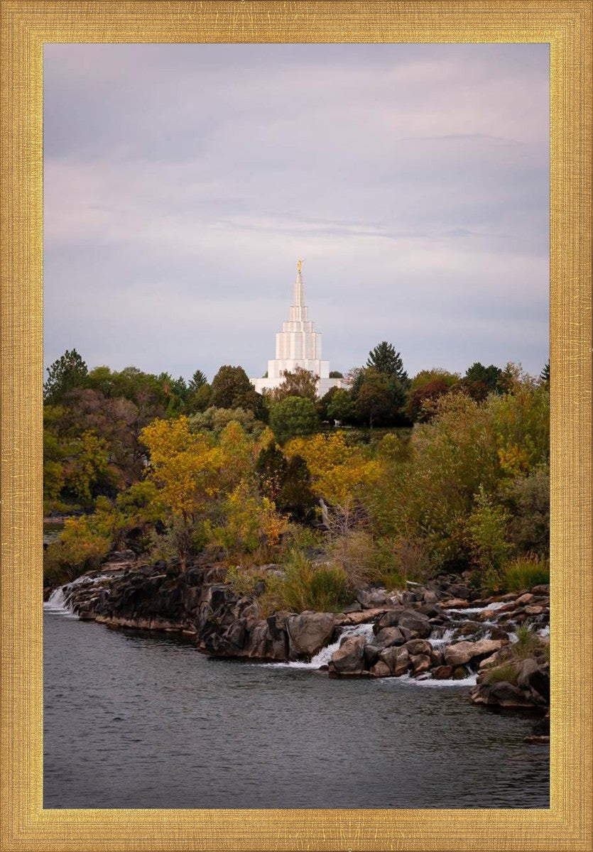 Idaho Falls Temple Colorful Snake River