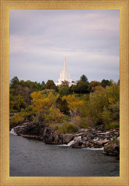 Idaho Falls Temple Colorful Snake River