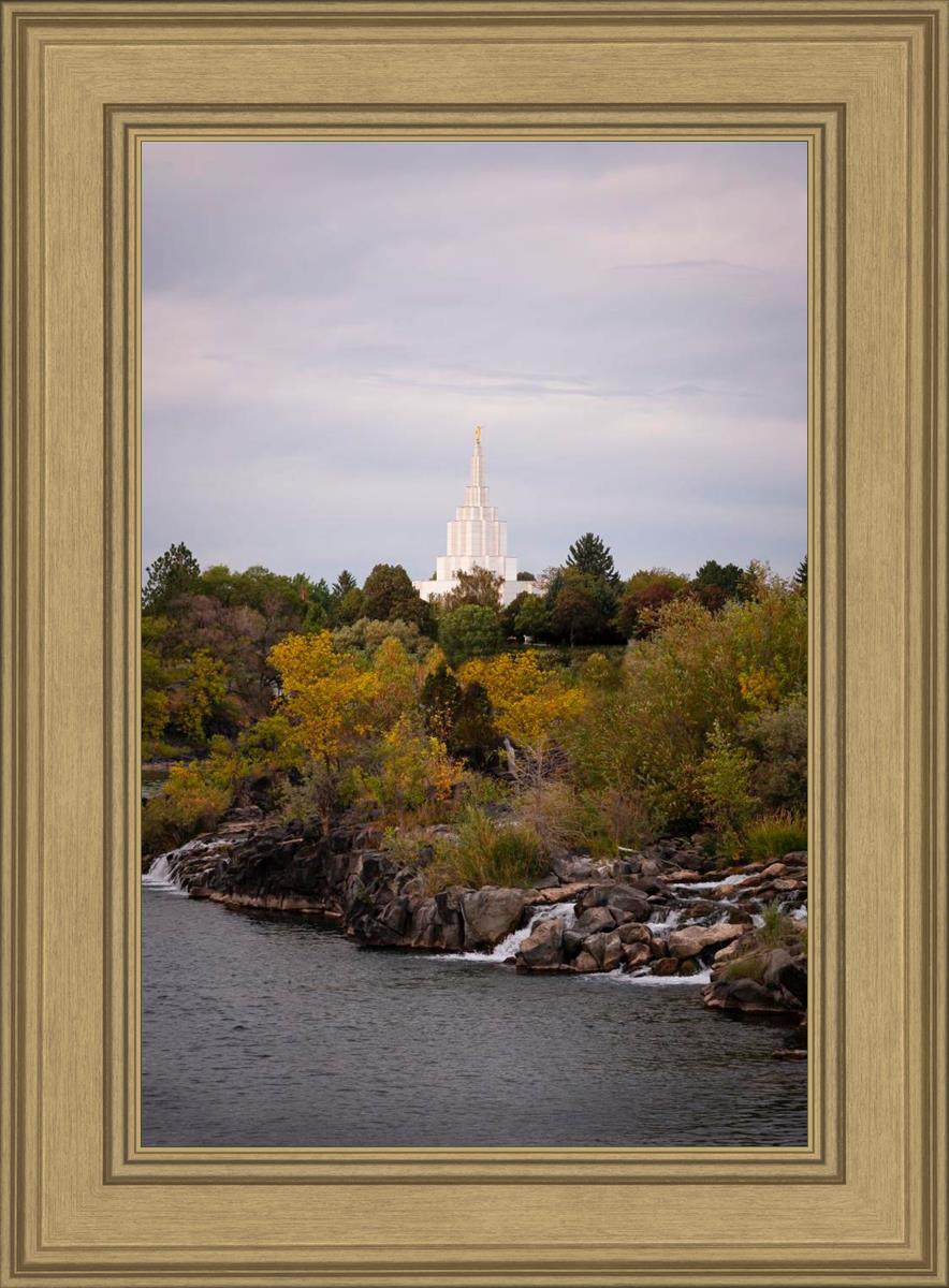 Idaho Falls Temple Colorful Snake River