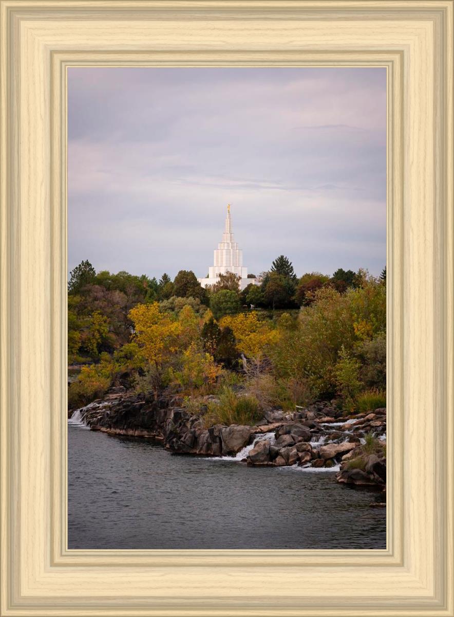 Idaho Falls Temple Colorful Snake River