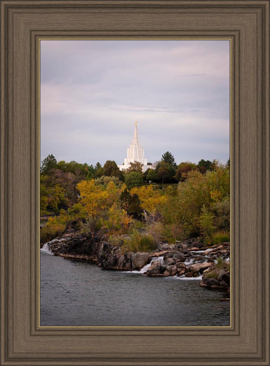 Idaho Falls Temple Colorful Snake River