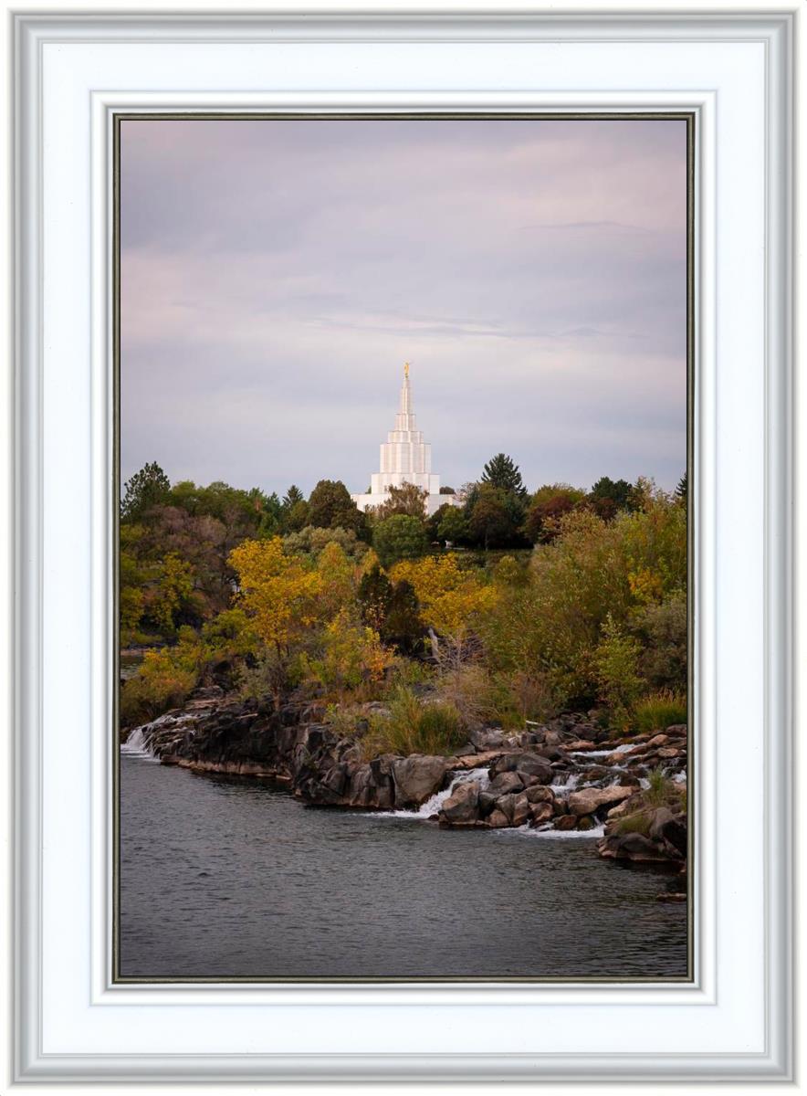 Idaho Falls Temple Colorful Snake River