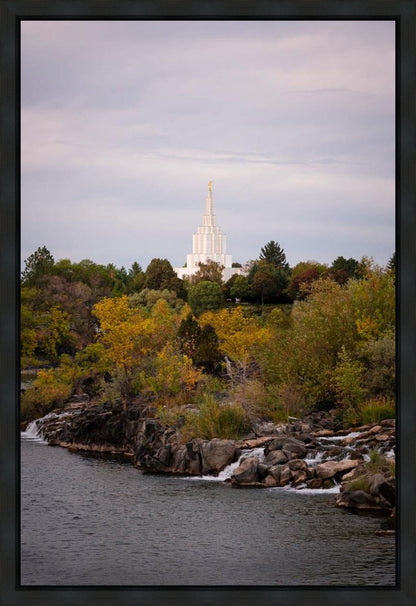 Idaho Falls Temple Colorful Snake River