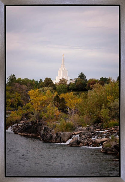 Idaho Falls Temple Colorful Snake River
