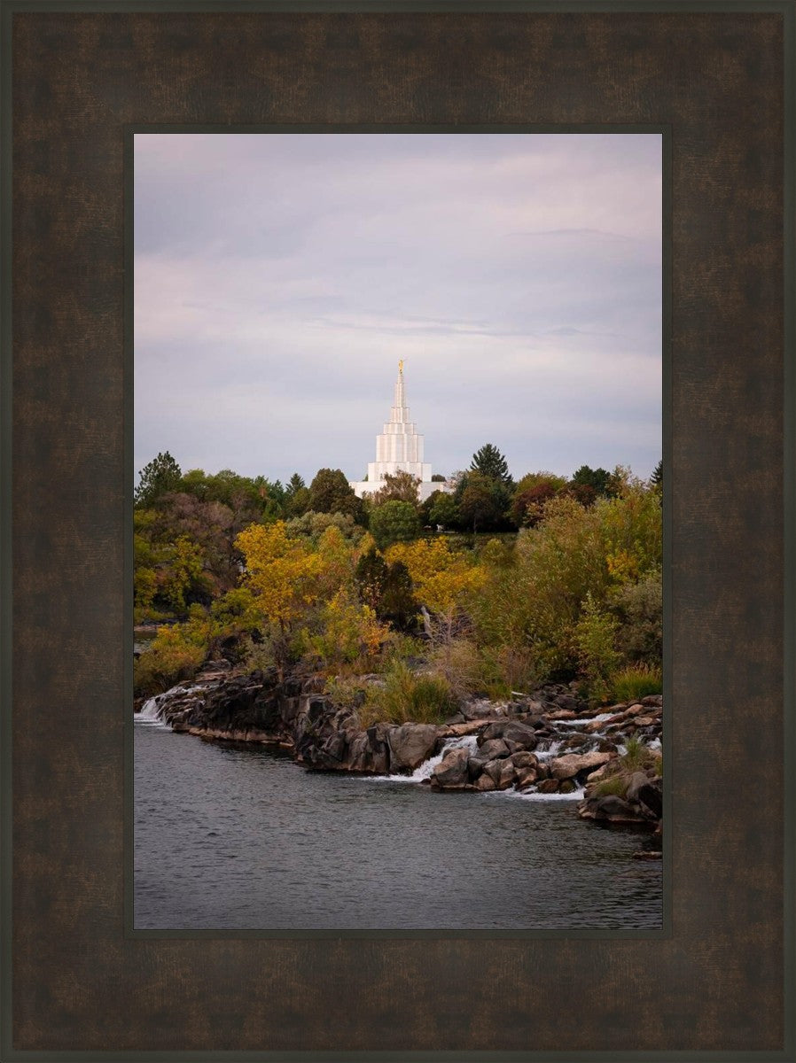 Idaho Falls Temple Colorful Snake River
