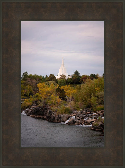Idaho Falls Temple Colorful Snake River