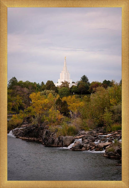 Idaho Falls Temple Colorful Snake River