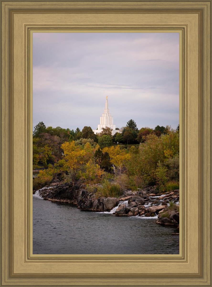 Idaho Falls Temple Colorful Snake River