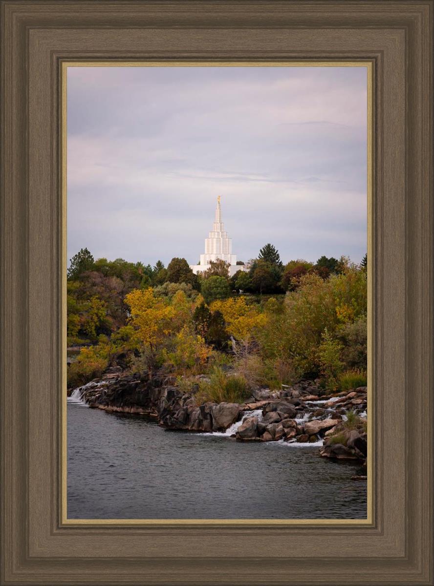Idaho Falls Temple Colorful Snake River