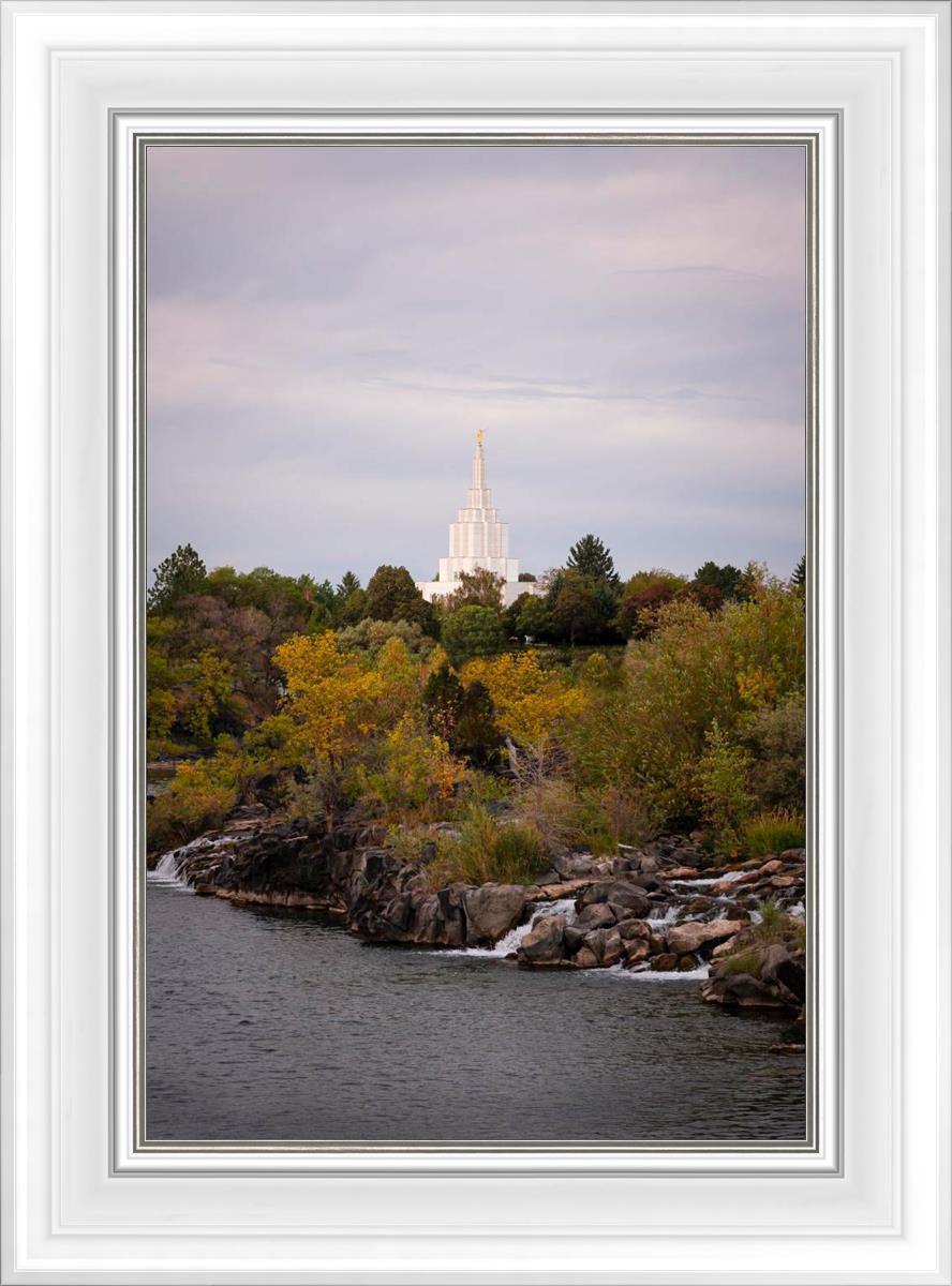 Idaho Falls Temple Colorful Snake River