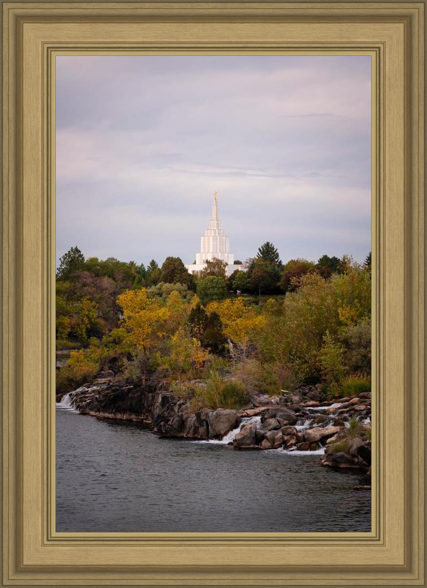 Idaho Falls Temple Colorful Snake River