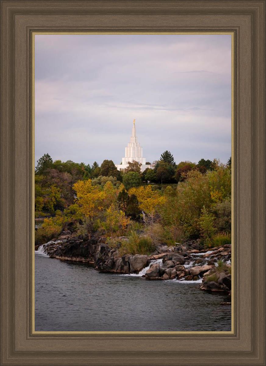Idaho Falls Temple Colorful Snake River