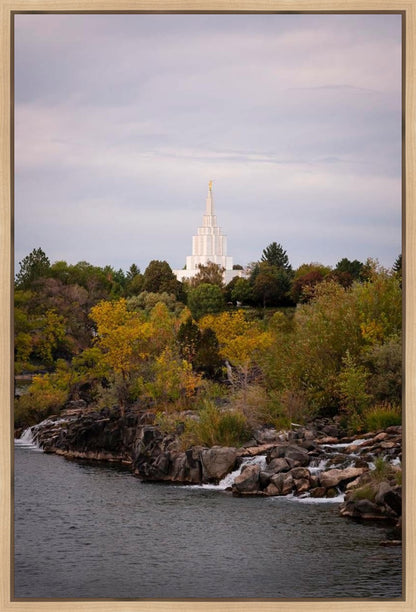 Idaho Falls Temple Colorful Snake River