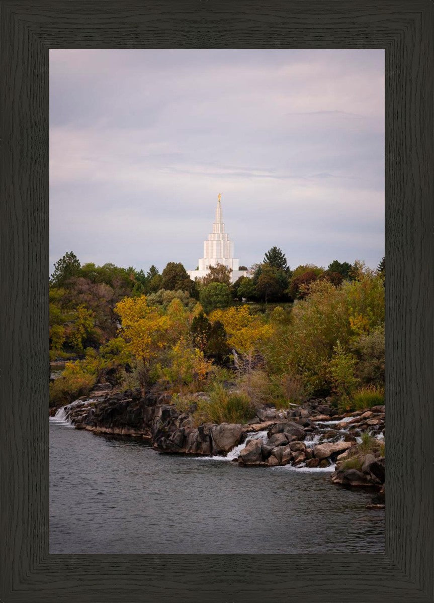 Idaho Falls Temple Colorful Snake River