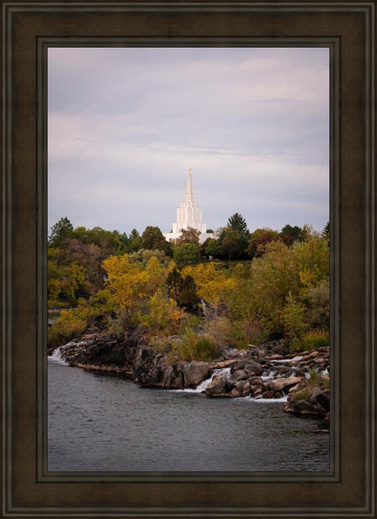 Idaho Falls Temple Colorful Snake River