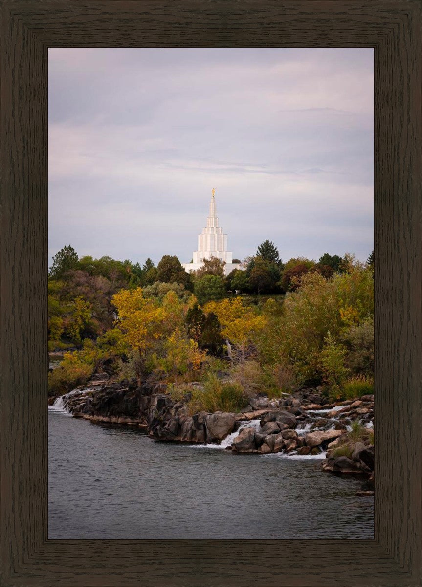 Idaho Falls Temple Colorful Snake River