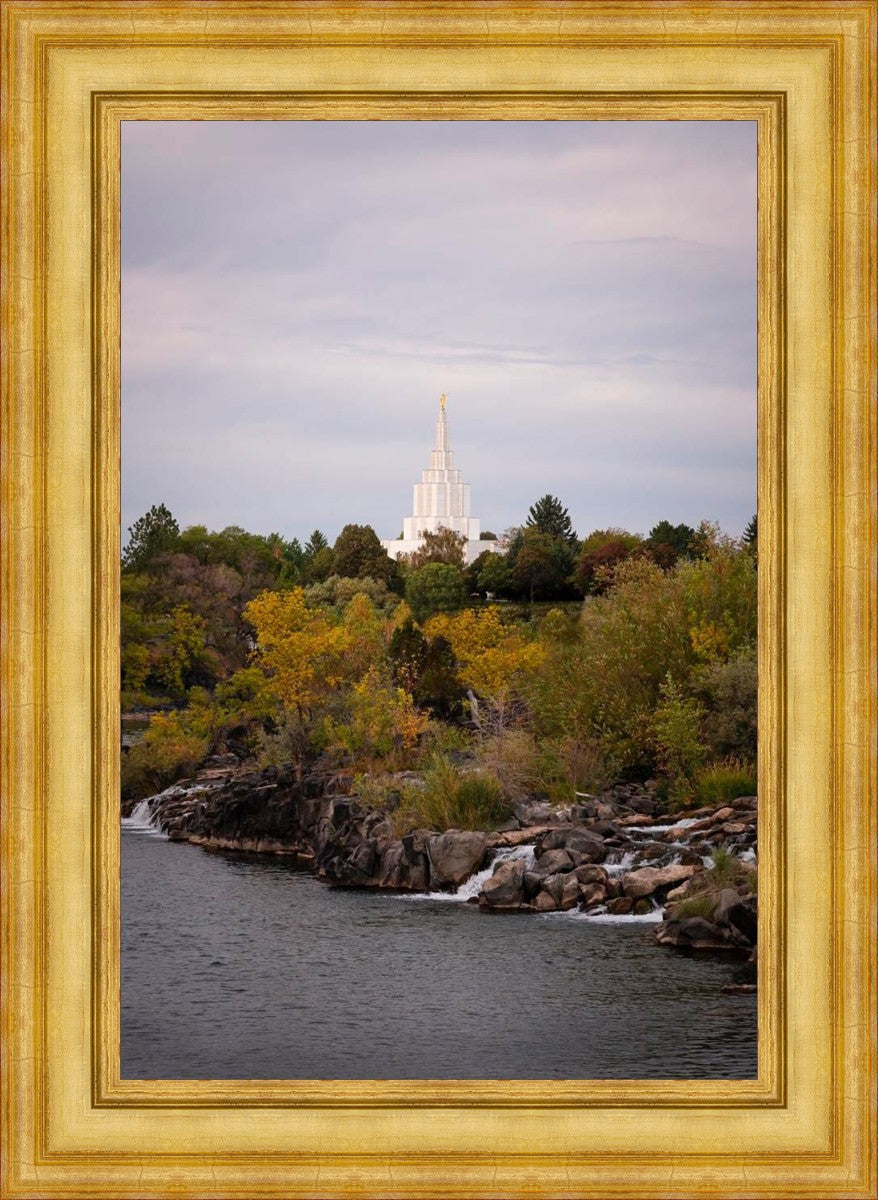 Idaho Falls Temple Colorful Snake River