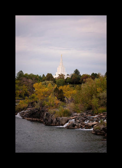 Idaho Falls Temple Colorful Snake River