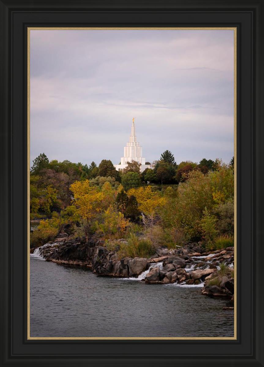 Idaho Falls Temple Colorful Snake River