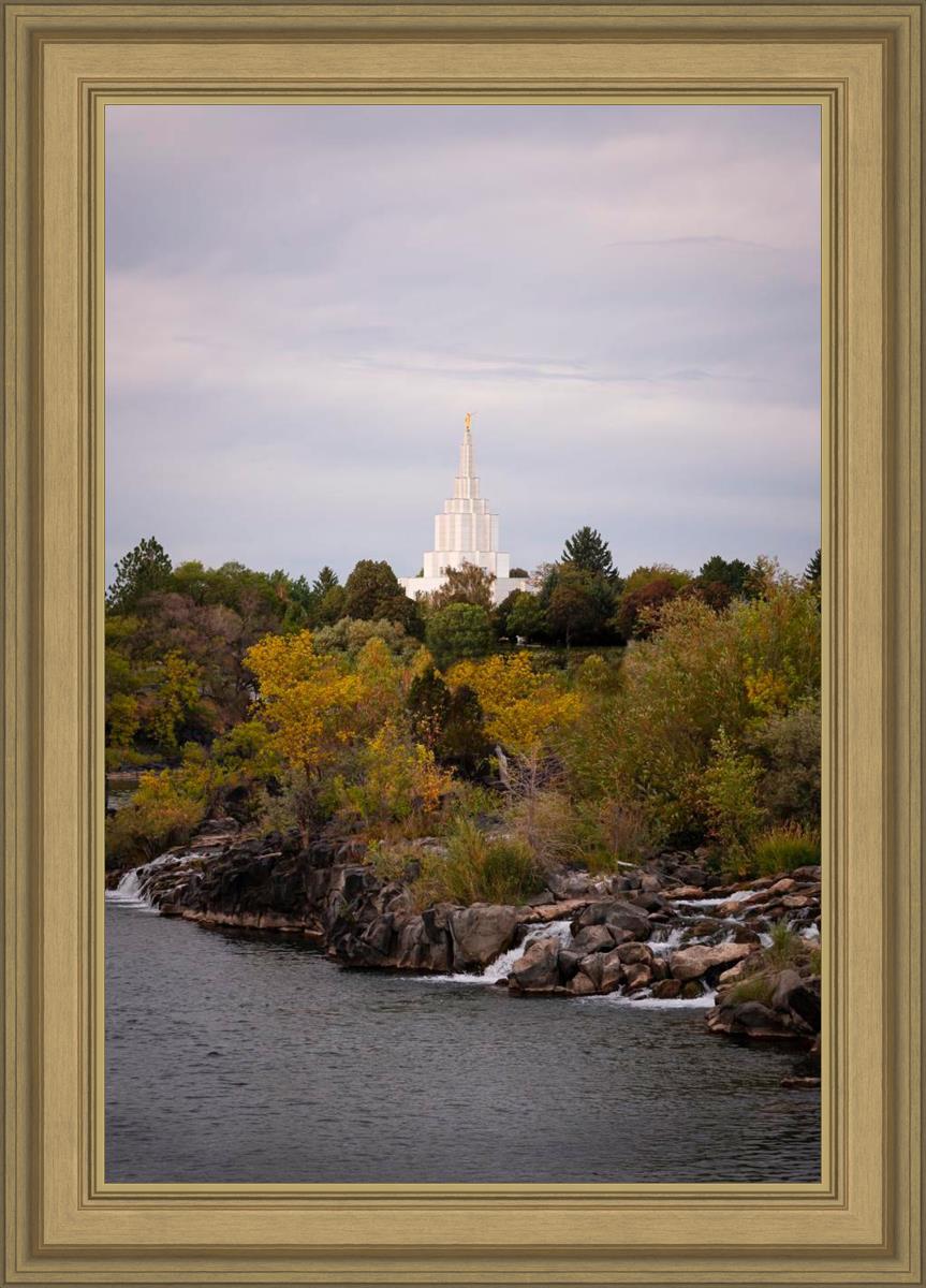 Idaho Falls Temple Colorful Snake River