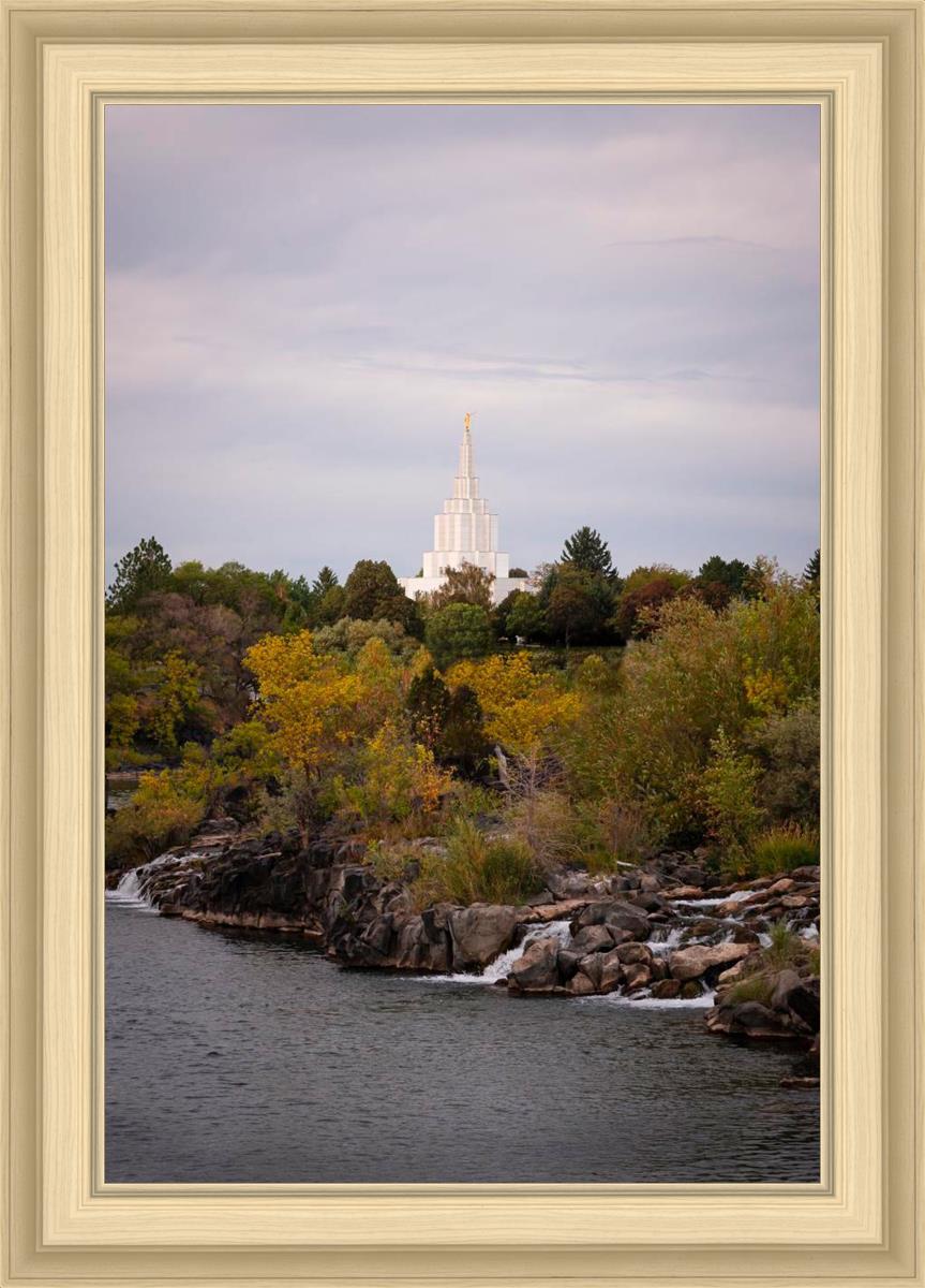 Idaho Falls Temple Colorful Snake River