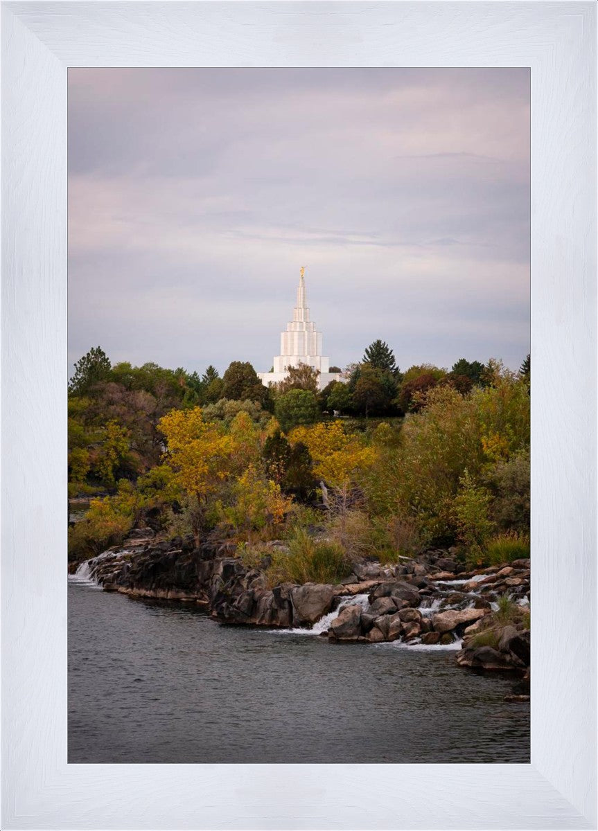 Idaho Falls Temple Colorful Snake River