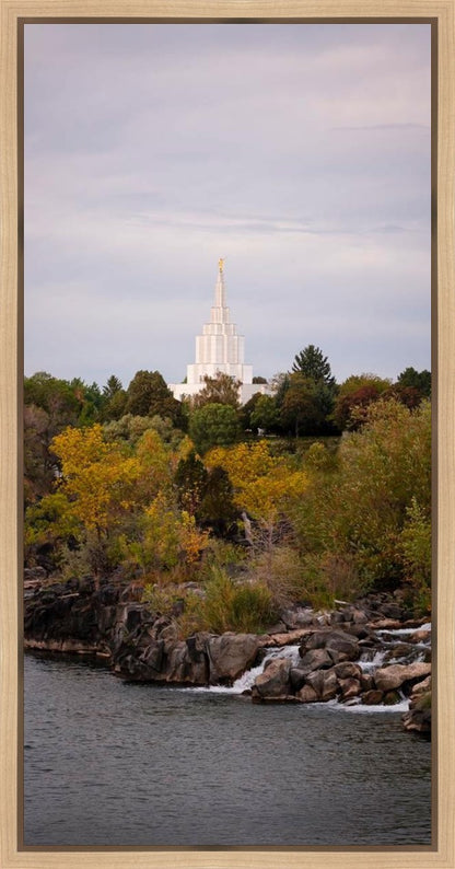 Idaho Falls Temple Colorful Snake River