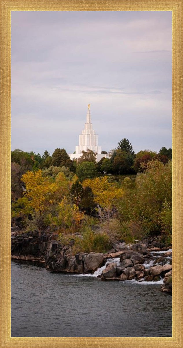 Idaho Falls Temple Colorful Snake River